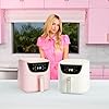 Paris Hilton air fryer, 6-quart large capacity, PFAS-free non-stick coating, touchscreen display, 8-in-1 functions (air fry, bake, grill, roast, reheat, keep warm, pizza, dehydrate), dishwasher safe. - Image 9