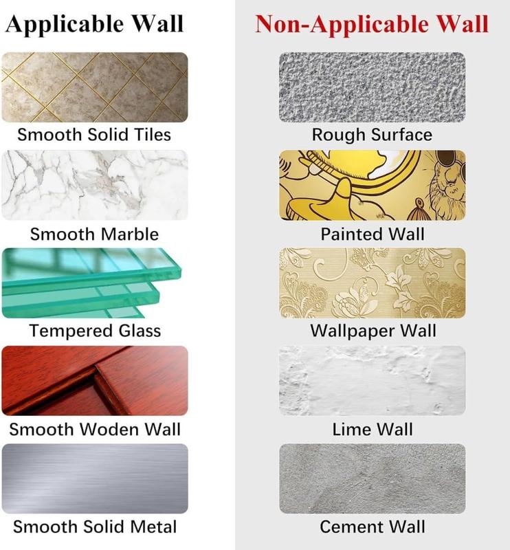 Shower Shelf Racks Suction Cup Bathroom Storage Rack, No Drilling Shelves for Bathroom Storage & Home Decor Shower Caddy - Image 9