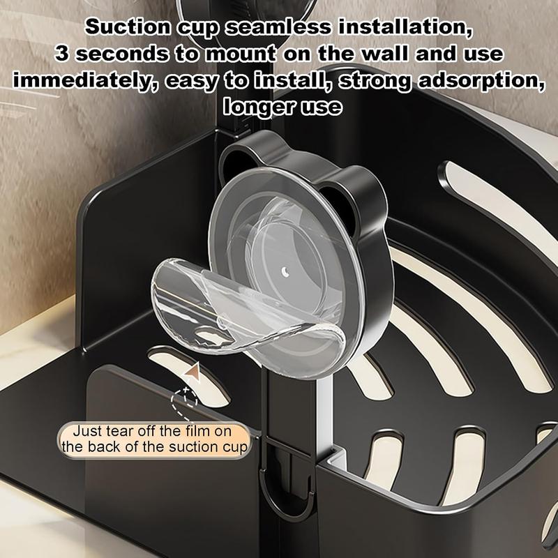Shower Shelf Racks Suction Cup Bathroom Storage Rack, No Drilling Shelves for Bathroom Storage & Home Decor Shower Caddy - Image 4