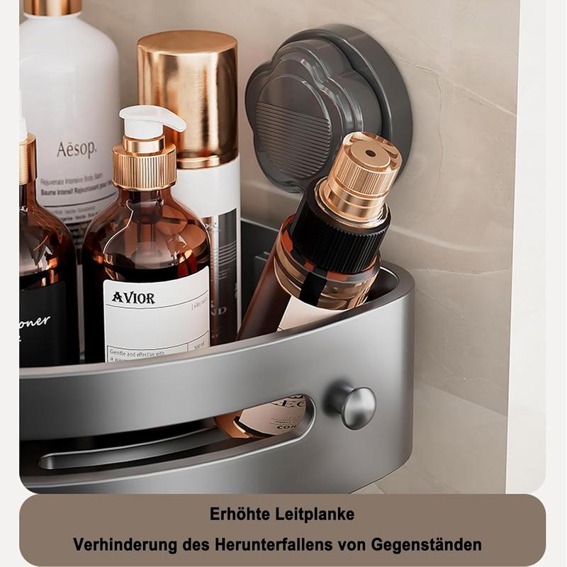 Shower Shelf Racks Suction Cup Bathroom Storage Rack, No Drilling Shelves for Bathroom Storage & Home Decor Shower Caddy - Image 7